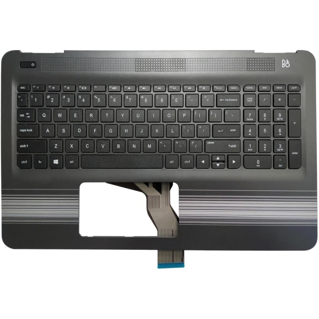HP Pavilion 15-AU, 15-AW, 15T-AU, 15-AU000, 15-AU100, 15-AW000, 15-AW100, US keyboard palmrest silver - main product image