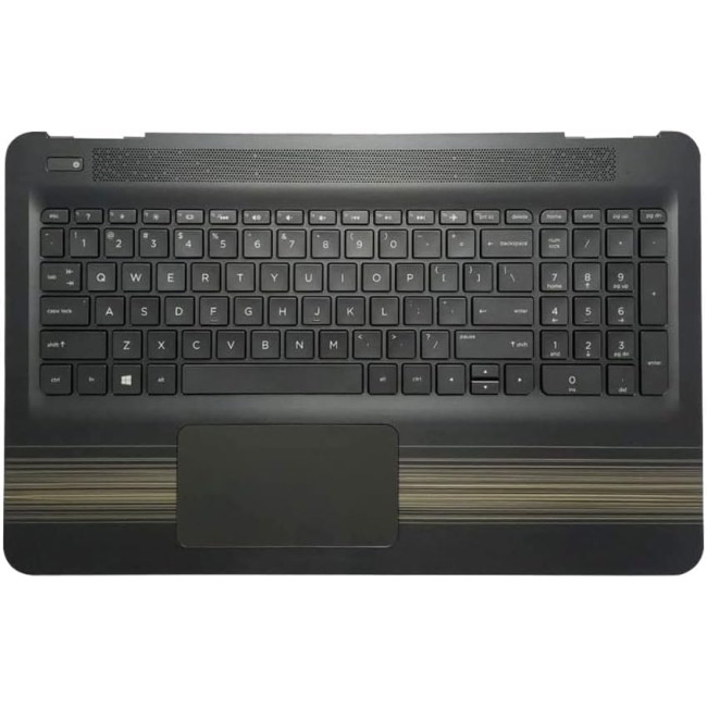 HP Pavilion 15-AU, 15-AW, 15T-AU, 15-AU000, 15-AU100, 15-AW000, 15-AW100, backlit US keyboard palmrest gold touchpad - main product image