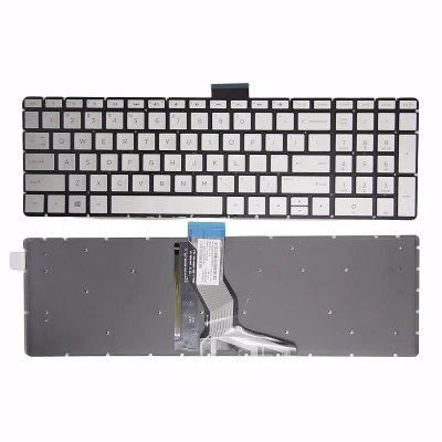 HP Pavilion 15-BS 15-BR 15-BW 15T-BR 15Q-BU 15T-BS 15Z-BW silver backlit US keyboard original
