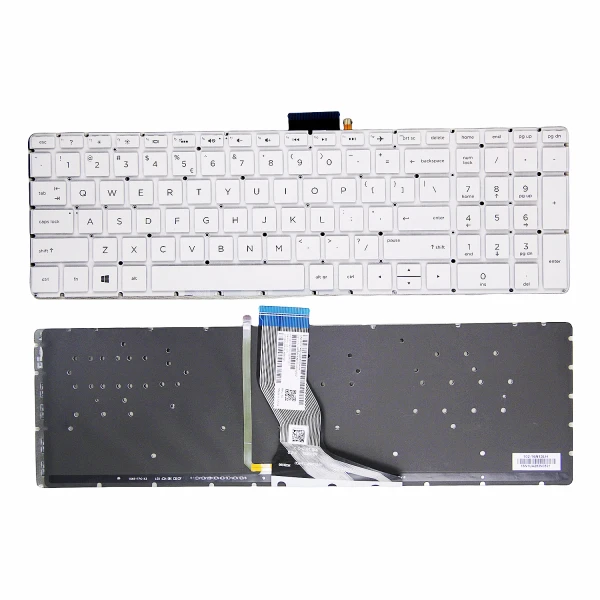 HP Pavilion 15-BS 15-BR 15-BW 15T-BR 15Q-BU 15T-BS 15Z-BW white backlit US keyboard original - main product image