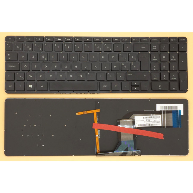 HP Pavilion 15-p 17-F 15-K 15-V backlit Belgian BE keyboard - main product image