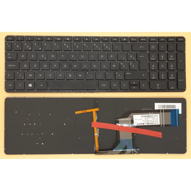 HP Pavilion 15-p 17-F 15-K 15-V backlit Belgian BE keyboard - main product image