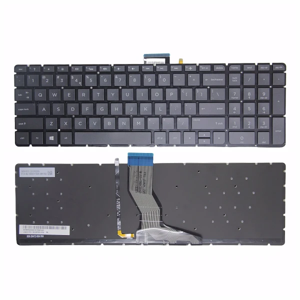 HP Pavilion 17-G 17T-G 17Z-G black backlit US keyboard - main product image