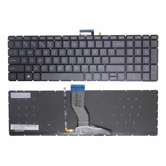 HP Pavilion 17-G 17T-G 17Z-G black backlit US keyboard - main product image