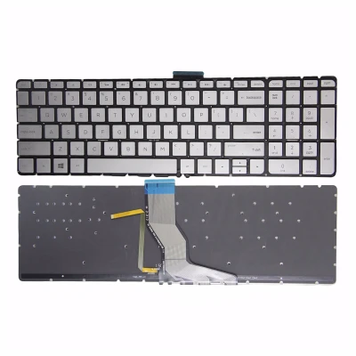 HP Pavilion 15-AB 15T-AB 15Z-AB 15-AE 15T-AE 15-AH 15-AN 15-AK silver backlit US keyboard