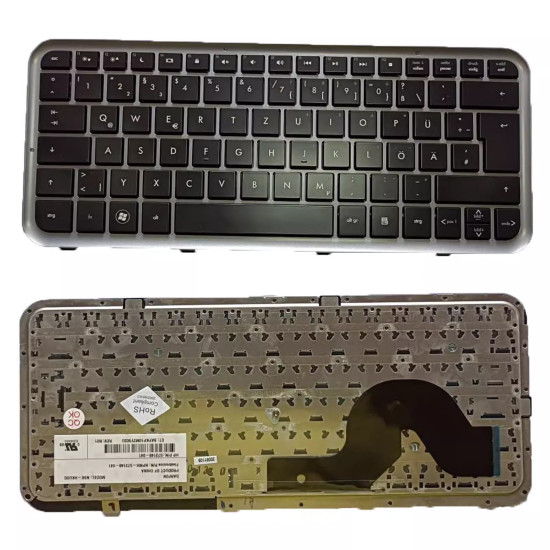HP Pavilion DM3 DM3T-1100 DM3-1000 DM3-2000 black frame German DE keyboard - main product image
