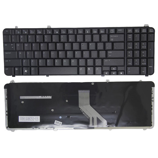 HP Pavilion DV6, DV6T, DV6Z, DV6-1000, DV6-2000, US keyboard black - main product image