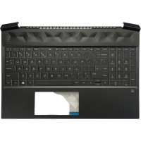 HP Pavilion Gaming 15-EC, 15Z-EC0000, 15-EC0000, 15-EC0013DX, backlit US keyboard palmrest white font