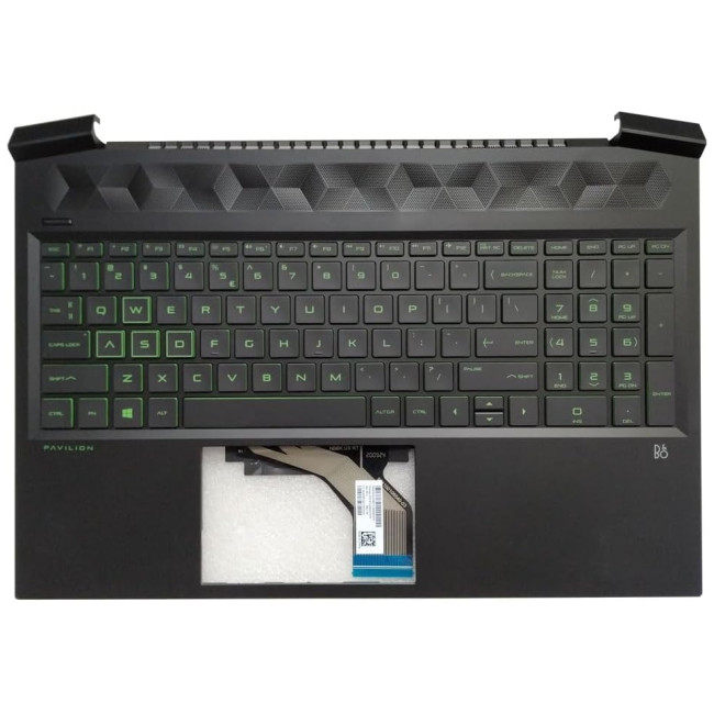 HP Pavilion Gaming 16-A, 16T-A, TPN-Q241, 16-a0000, 16-a0051wm, 16-a0032dx, backlit US keyboard palmrest - main product image