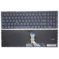 HP Pavilion Plus 16-AB, 16T-AB, 16-AB0000, 16-AB1000, black backlit US keyboard F1 smile
