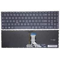 HP Pavilion Plus 16-AB, 16T-AB, 16-AB0000, 16-AB1000, black backlit US keyboard F1 smile