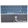 HP 17-CN, 17-CP, 17S-CU, 470 G8, TPN-I140, TPN-I139, blue backlit US keyboard F1 question
