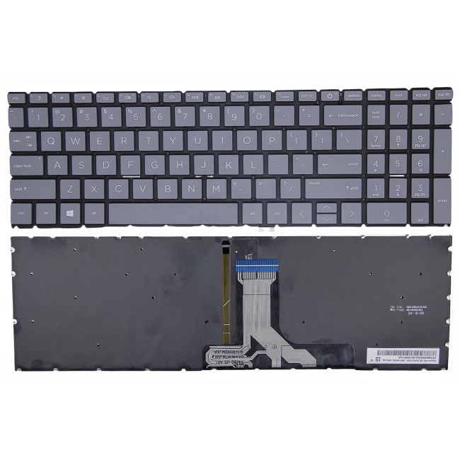 HP Pavilion Plus 16-AB, 16T-AB, 16-AB0000, 16-AB1000, gray backlit US keyboard F1 question - main product image