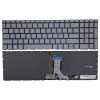 HP Pavilion 16-AF, 16-AF0000, 16-AG, 16-AG0000, 16-BC, gray backlit US keyboard F1 smile