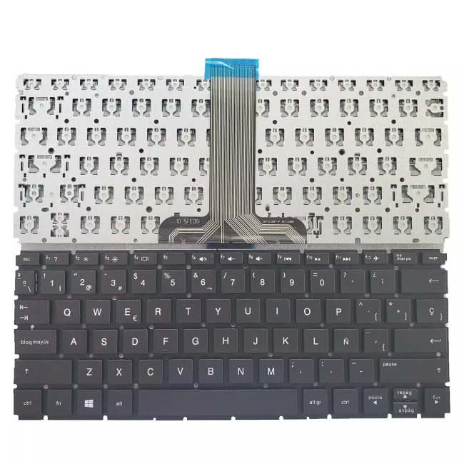 HP Pavilion X360 11-K 11-K000 11-K100 black Spanish SP keyboard - main product image