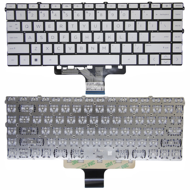 HP Envy x360 15-EW, 15-EY, 15Z-EY silver US keyboard - main product image