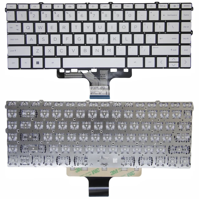 HP Pavilion x360 14-EP, 14T-EP silver US keyboard - main product image