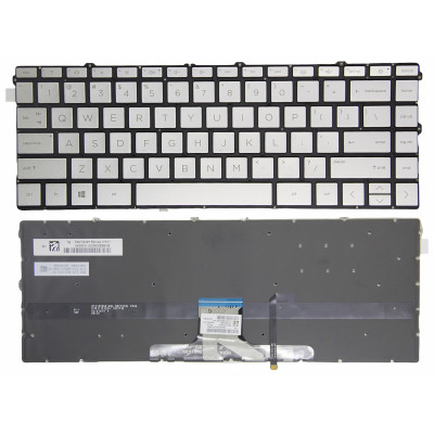 HP Envy x360 15-EW, 15-EY, 15Z-EY silver backlit US keyboard