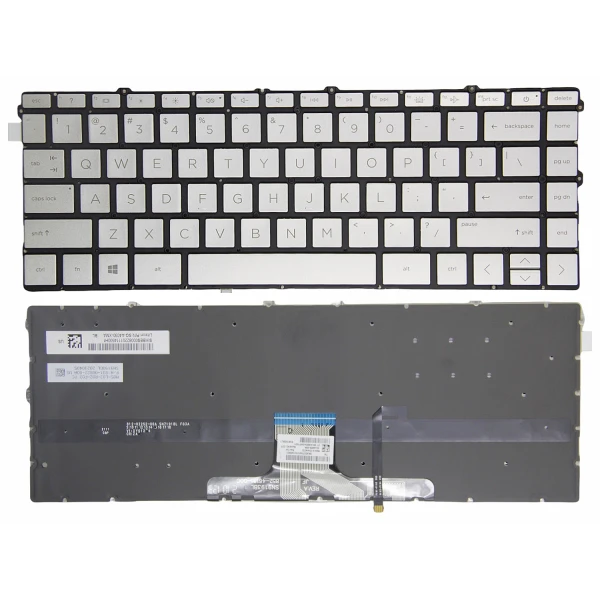 HP Envy x360 15-EW, 15-EY, 15Z-EY silver backlit US keyboard - main product image