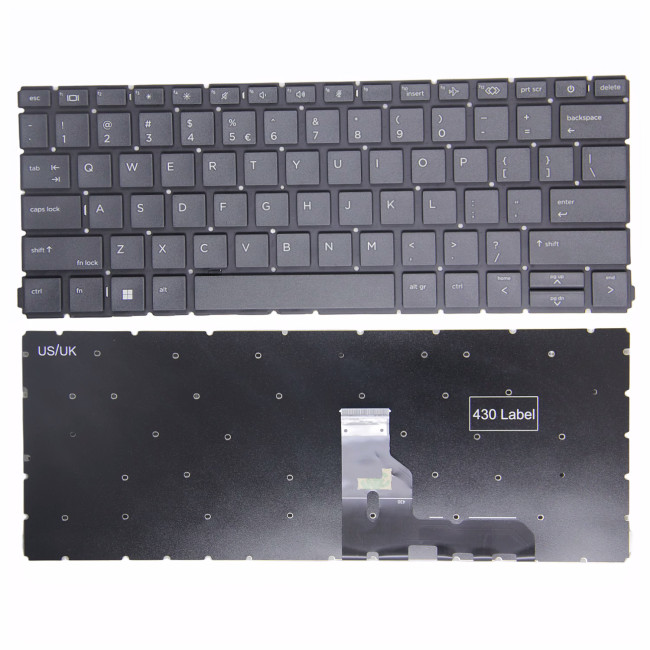 HP ProBook 430 G8 G9, x360 435 G7 G8 US keyboard - main product image