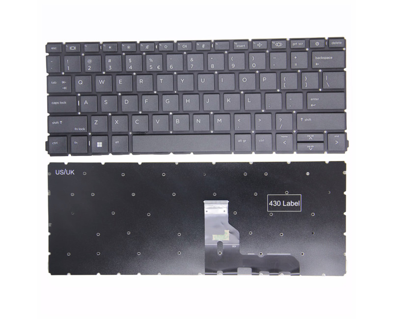 HP ProBook 430 G8 G9, x360 435 G7 G8 US keyboard - additional view 