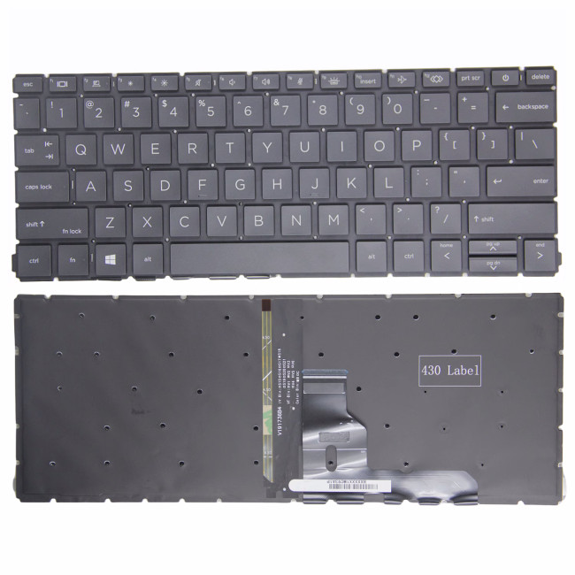 HP ProBook 430 G8 G9, x360 435 G7 G8 backlit US keyboard - main product image