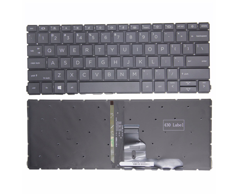 HP ProBook 430 G8 G9, x360 435 G7 G8 backlit US keyboard - additional view 