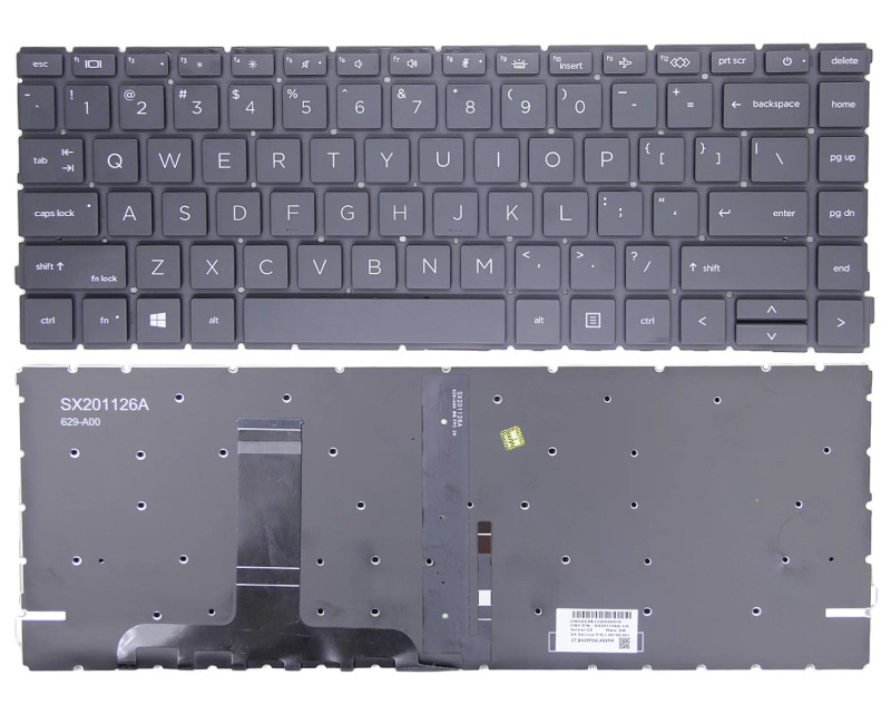 HP ProBook 440 G8 G9 G10, 445 G8 G9 G10 backlit US keyboard OEM - additional view 