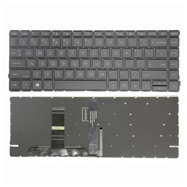 HP ProBook 440 G8 G9 G10, 445 G8 G9 G10, backlit US keyboard original - main product image