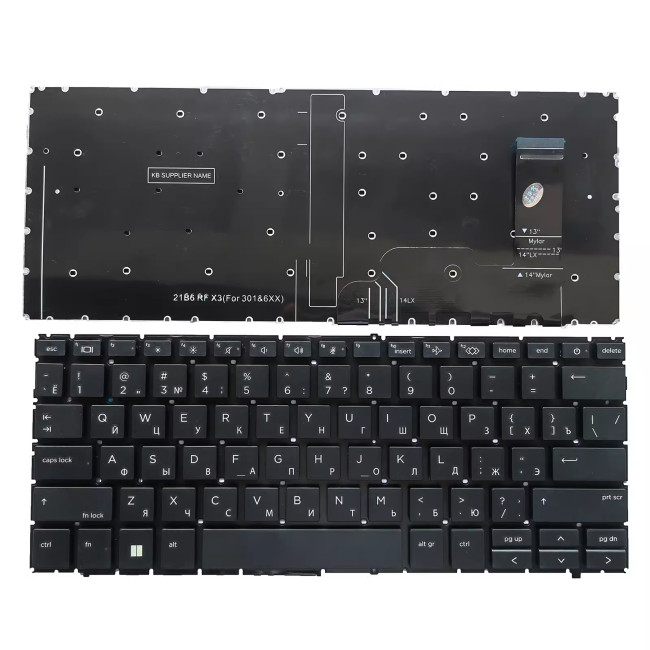HP ProBook 440 G9 445 G9 Russian RU keyboard - main product image