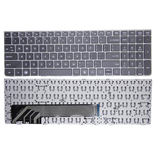 HP ProBook 4530S, 4535S, 4730S, 4735S, US keyboard silver frame - main product image