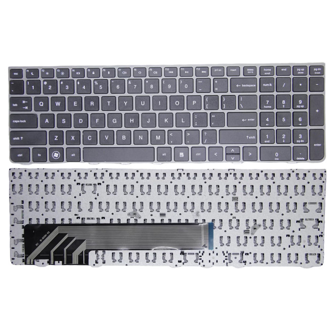 HP ProBook 4530S, 4535S, 4730S, 4735S, US keyboard silver frame - main product image