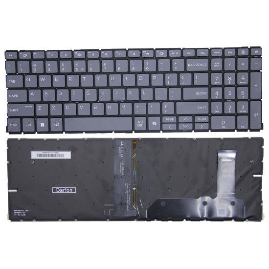 HP ProBook 460 465 G11, EliteBook 660 665 G11, ZBook Power 16 G11, ProBook 4 G1i 16 inch backlit US keyboard AI - main product image