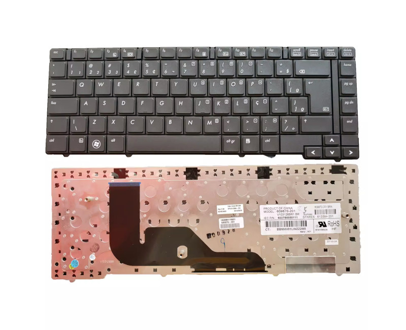 HP ProBook 6440b 6445b 6450b 6455b Brazilian BR keyboard - additional view 