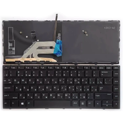 HP ProBook X360 440 G1 L28406-001 backlit Russian RU keyboard