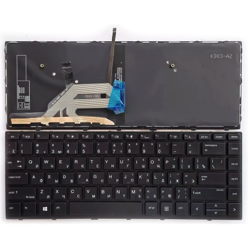 HP ProBook X360 440 G1 L28406-001 backlit Russian RU keyboard - main product image