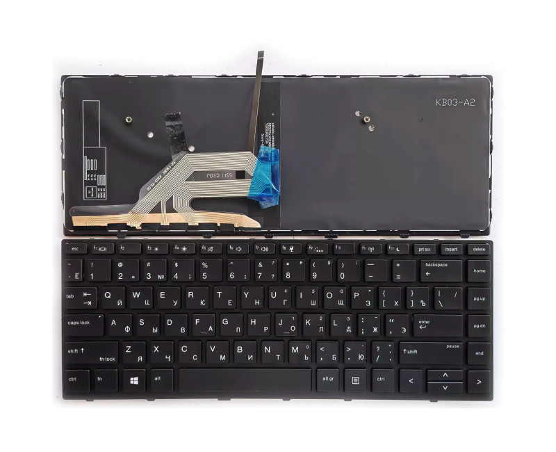HP ProBook X360 440 G1 ZHAN 66 Pro G1 L28406-001 backlit Russian RU keyboard
