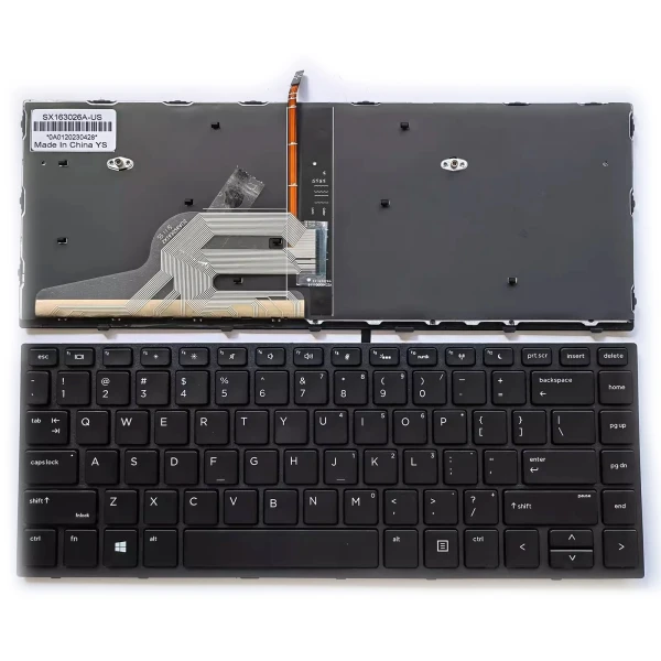 HP ProBook X360 440 G1 L28406-001 backlit US keyboard - main product image