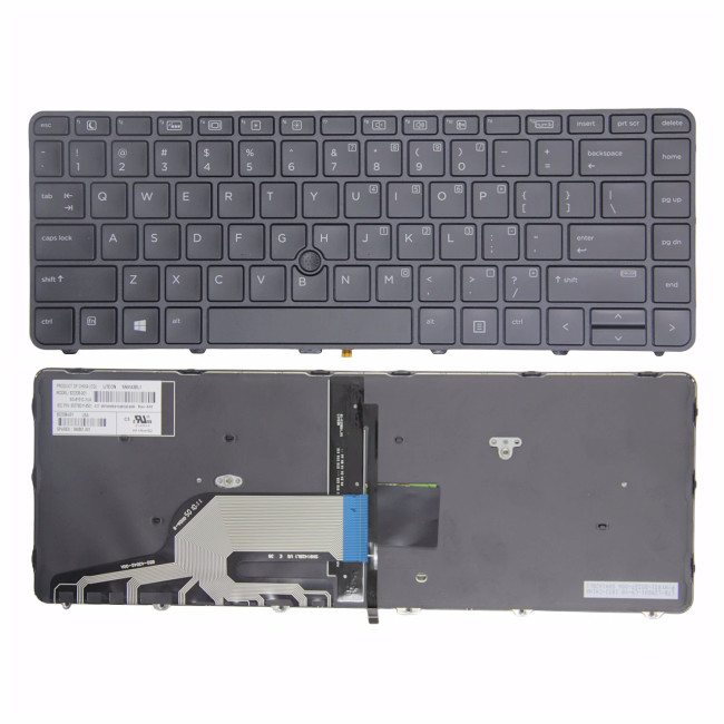 HP Probook 430 G3 G4, 440 G3 G4, 445 G3, 640 G2 G3, 645 G2 G3, with trackpoint backlit US keyboard original - main product image