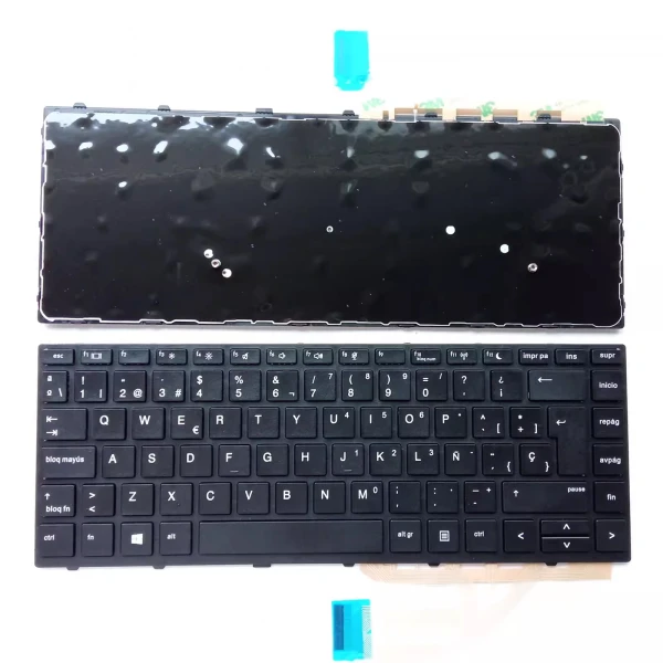 HP Probook 430 G5 440 G5 445 G5 black Spanish SP keyboard - main product image