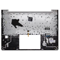 HP Probook 440 G11, 445 G11, HSN-Q39C, silver backlit US keyboard palmrest - additional view 1