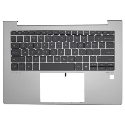 HP Probook 440 G11, 445 G11, HSN-Q39C, silver backlit US keyboard palmrest
