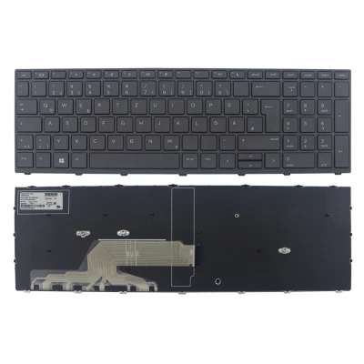 HP Probook 450 G5 455 G5 470 G5 650 G4 650 G5 black frame German DE keyboard original