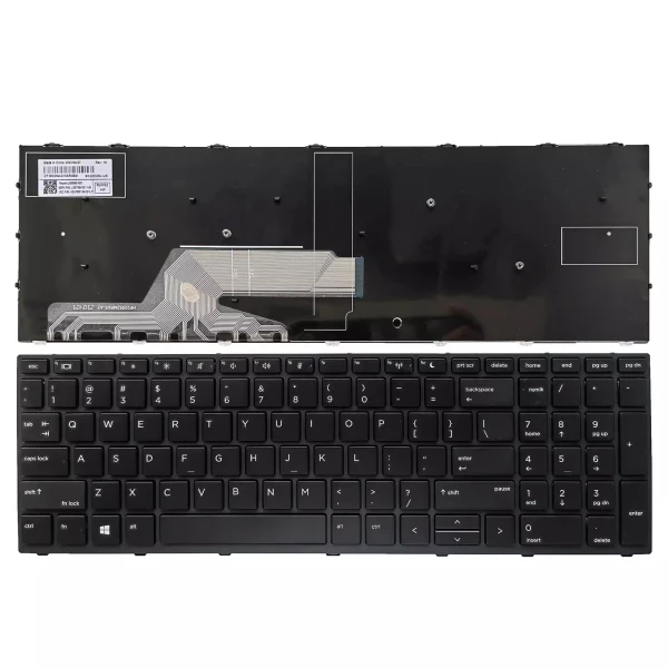 HP Probook 450 G5 455 G5 470 G5 650 G4 650 G5 black frame US keyboard OEM - main product image