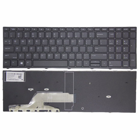 HP Probook 450 G5 455 G5 470 G5 650 G4 650 G5 black frame US keyboard original - main product image