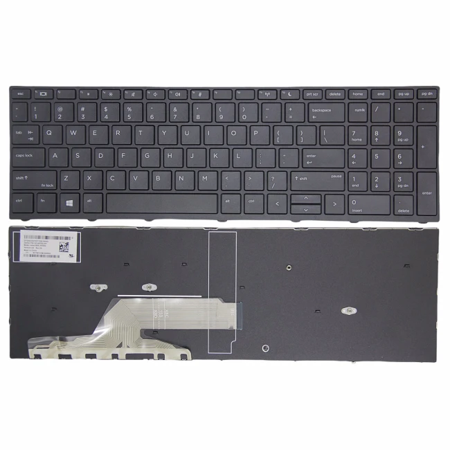 HP Probook 450 G5 455 G5 470 G5 650 G4 650 G5 black frame US keyboard original - main product image