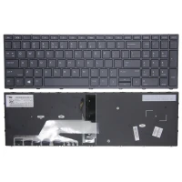 HP Probook 450 G5, 455 G5, 470 G5, 650 G4, 650 G5, black frame backlit US keyboard original