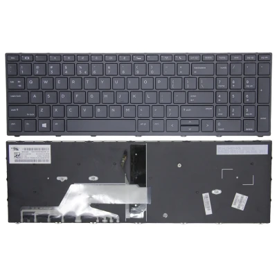 HP Probook 450 G5, 455 G5, 470 G5, 650 G4, 650 G5, black frame backlit US keyboard original
