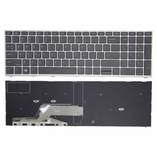 HP Probook 450 G5 455 G5 470 G5 650 G4 650 G5 silver frame US keyboard original - main product image