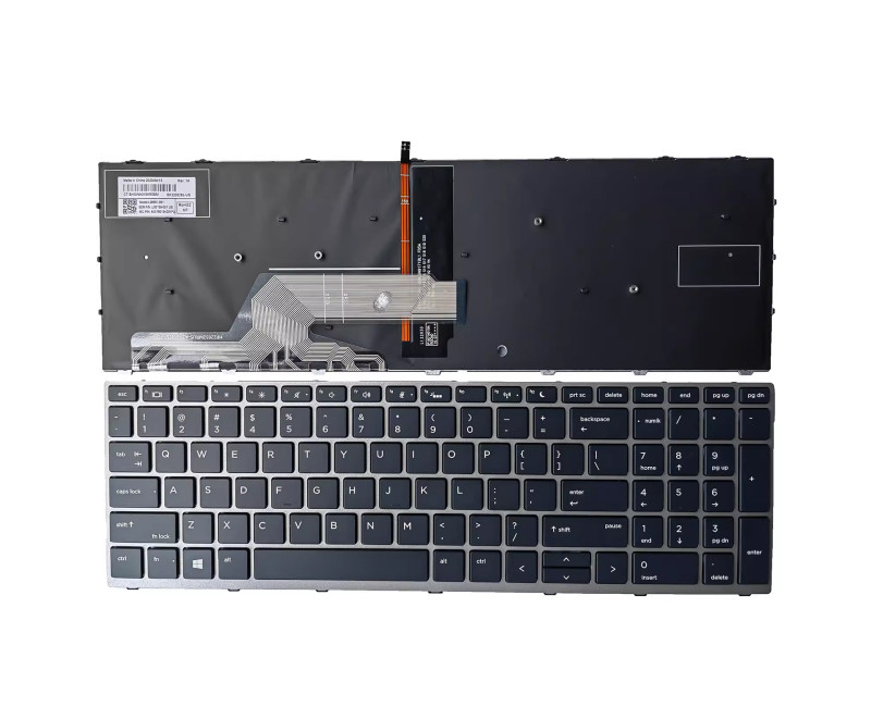 HP Probook 450 G5 455 G5 470 G5 650 G4 650 G5 silver frame backlit US keyboard OEM - additional view 